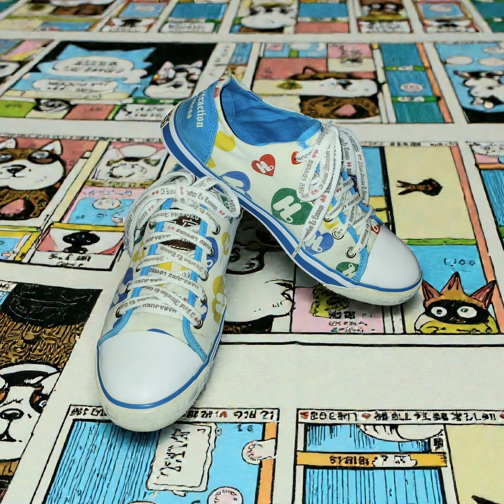 Harajuku Lovers Womans Sneakers in Blue and White